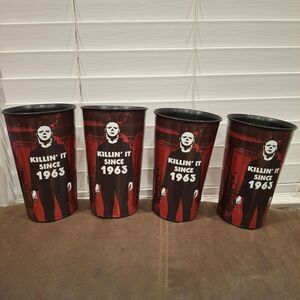 Halloween II Michael Myers Killin' It Since 1963 Collectors Cup- Set Of 4